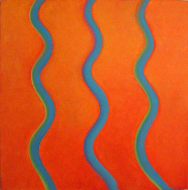 Orange and Blue, an oil painting by Ruth Councell